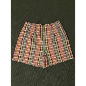 Banana Republic Shorts Women 14 multicolor zipper square design